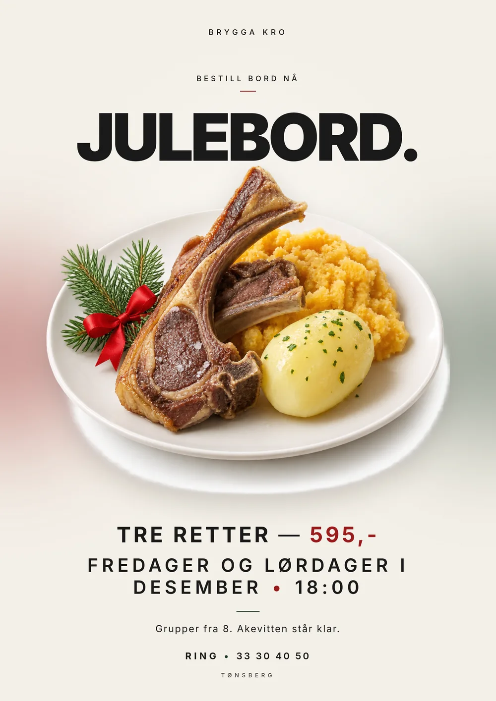 Christmas dinner, booked by October. — The Editorial