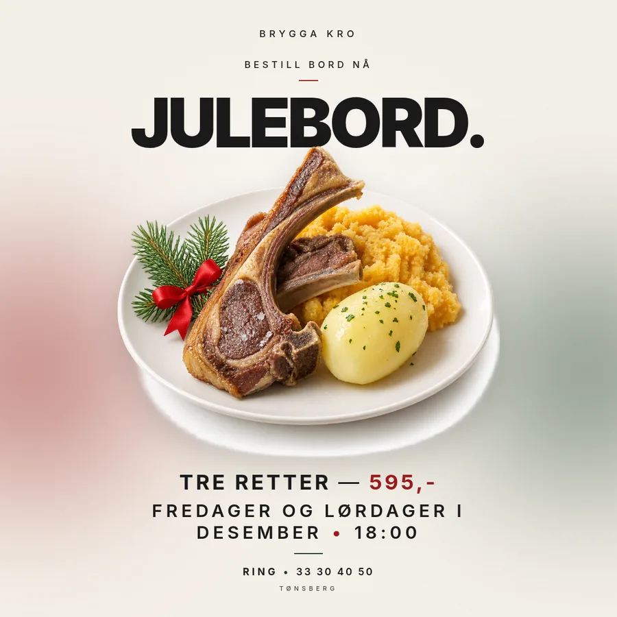 Christmas dinner, booked by October.