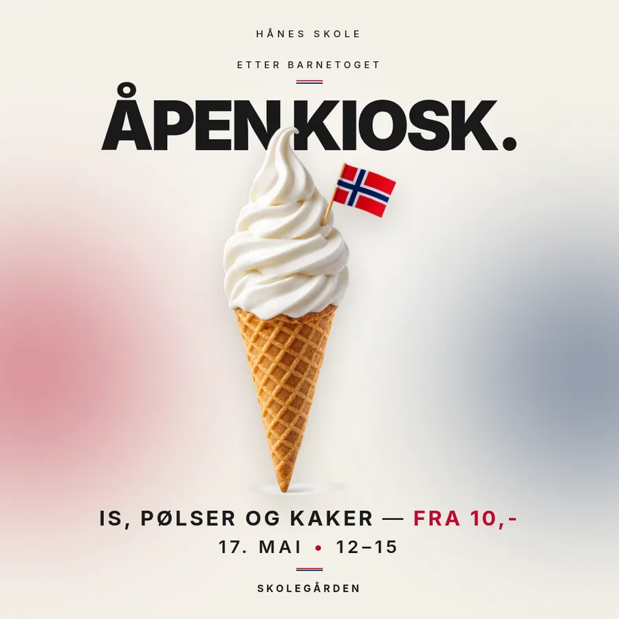 The 17th of May, in the right colours.