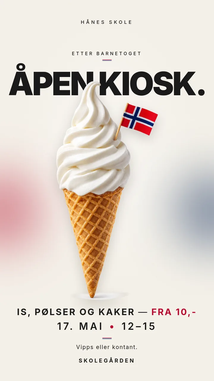 The 17th of May, in the right colours. — Story