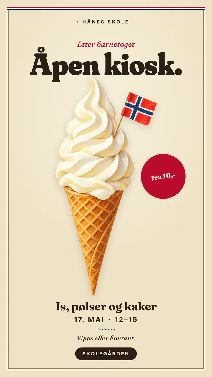 The 17th of May, in the right colours. — Story
